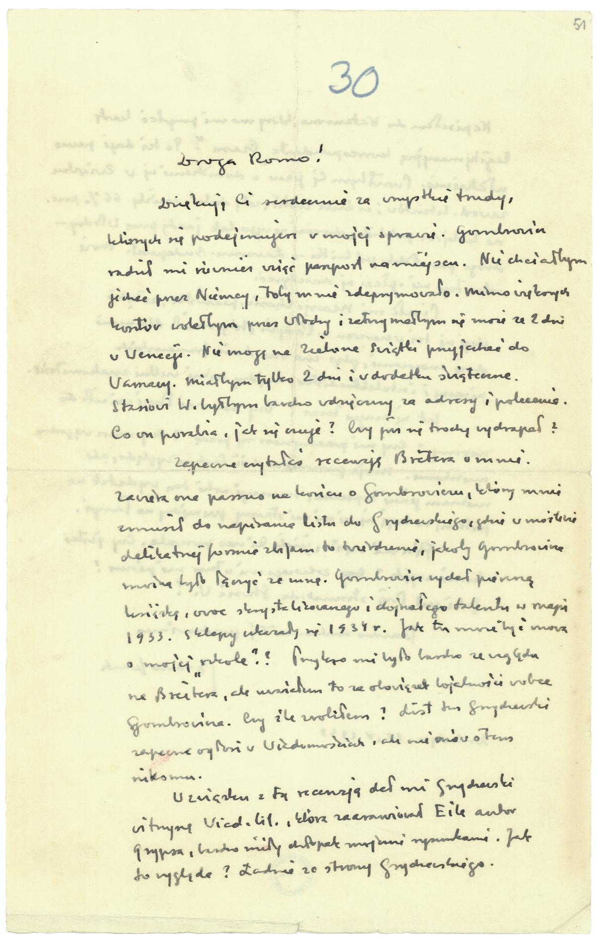 List Schulza do Romany Halpern z 28 maja 1938_1