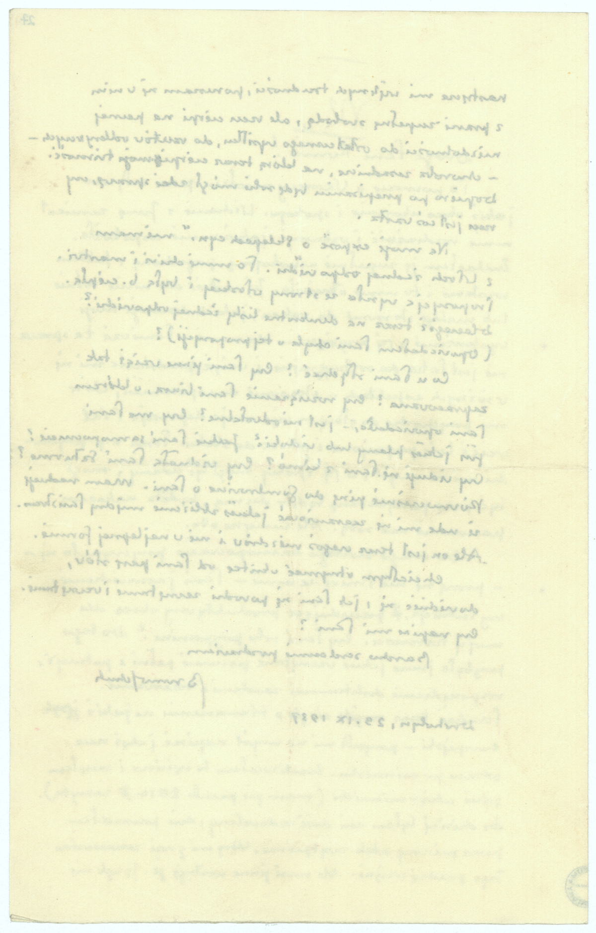 List Brunona Schulza do Romany Halpern z 29 września 1937_4