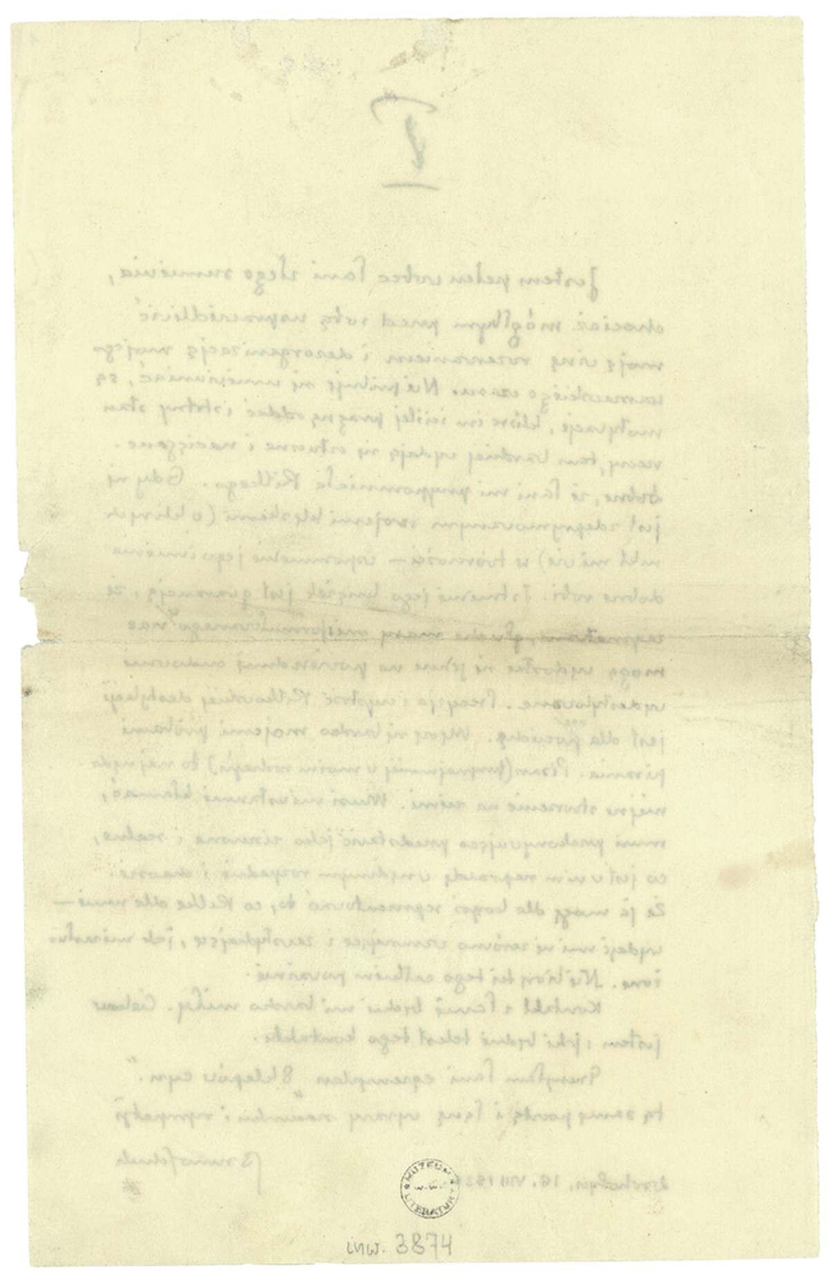 List Brunona Schulza do Romany Halpern z 16 sierpnia 1936_2