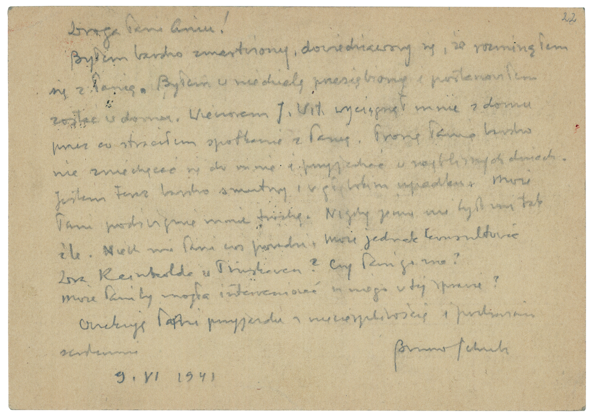 List do Anny Płockier z 9 czerwca 1941_1