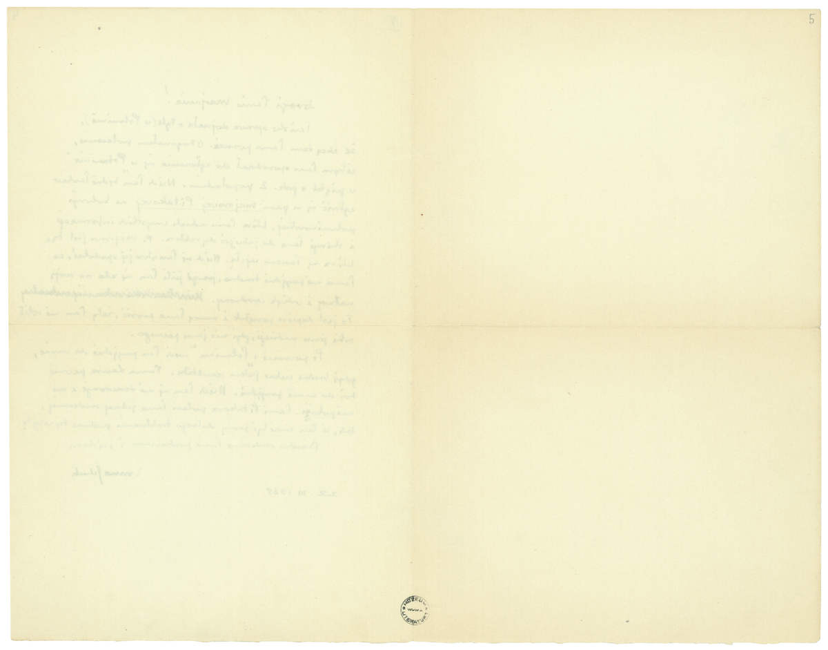 List Schulza do Mariana Jachimowicza z 22 marca 1939_2