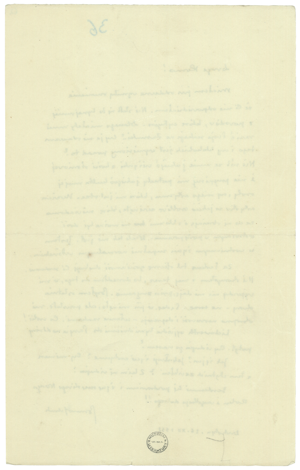 List Schulza do Romany Halpern z 26 grudnia 1938_2