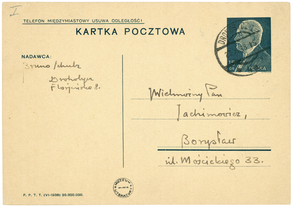 List Schulza do Mariana Jachimowicza z 27 listopada 1938_2