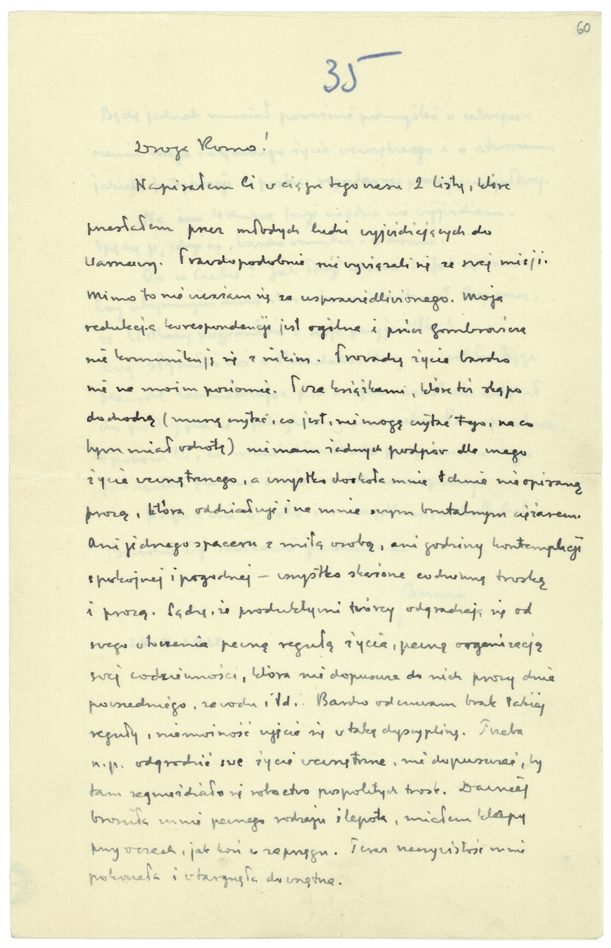 List Schulza do Romany Halpern z 29 października 1938_1
