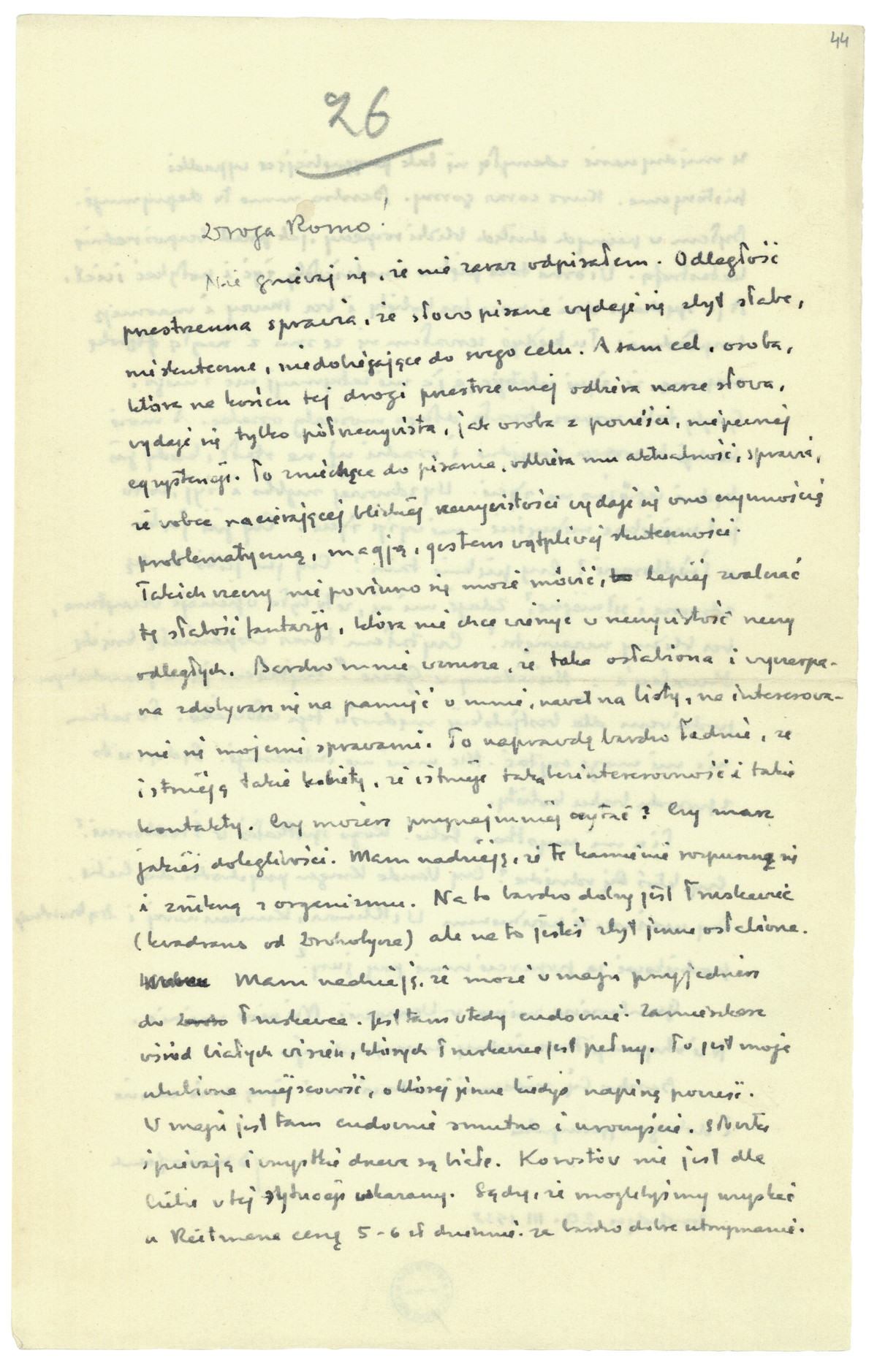 List Brunona Schulza do Romany Halpern z 20 marca 1938_1