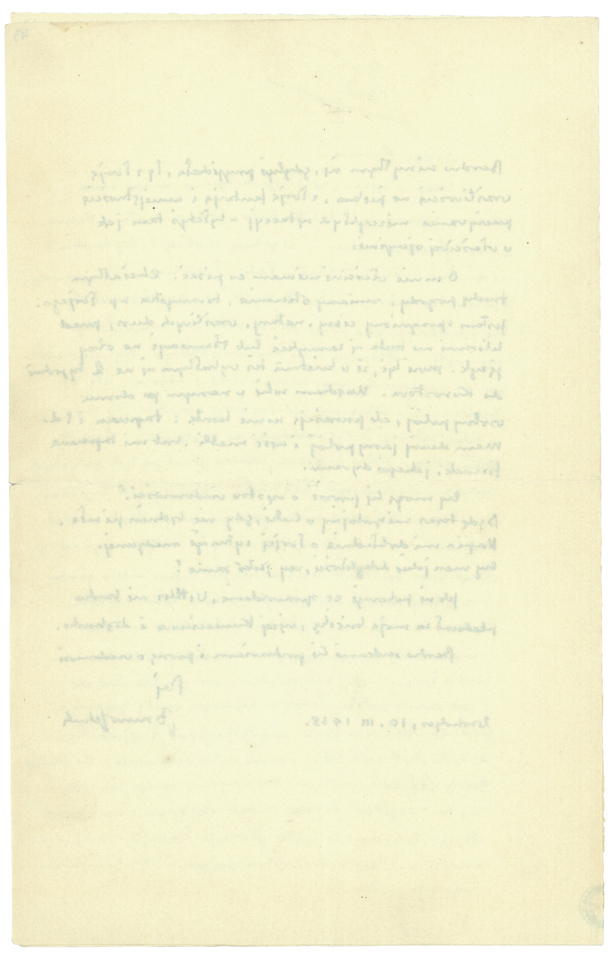 List Brunona Schulza do Romany Halpern z 10 marca 1938_3