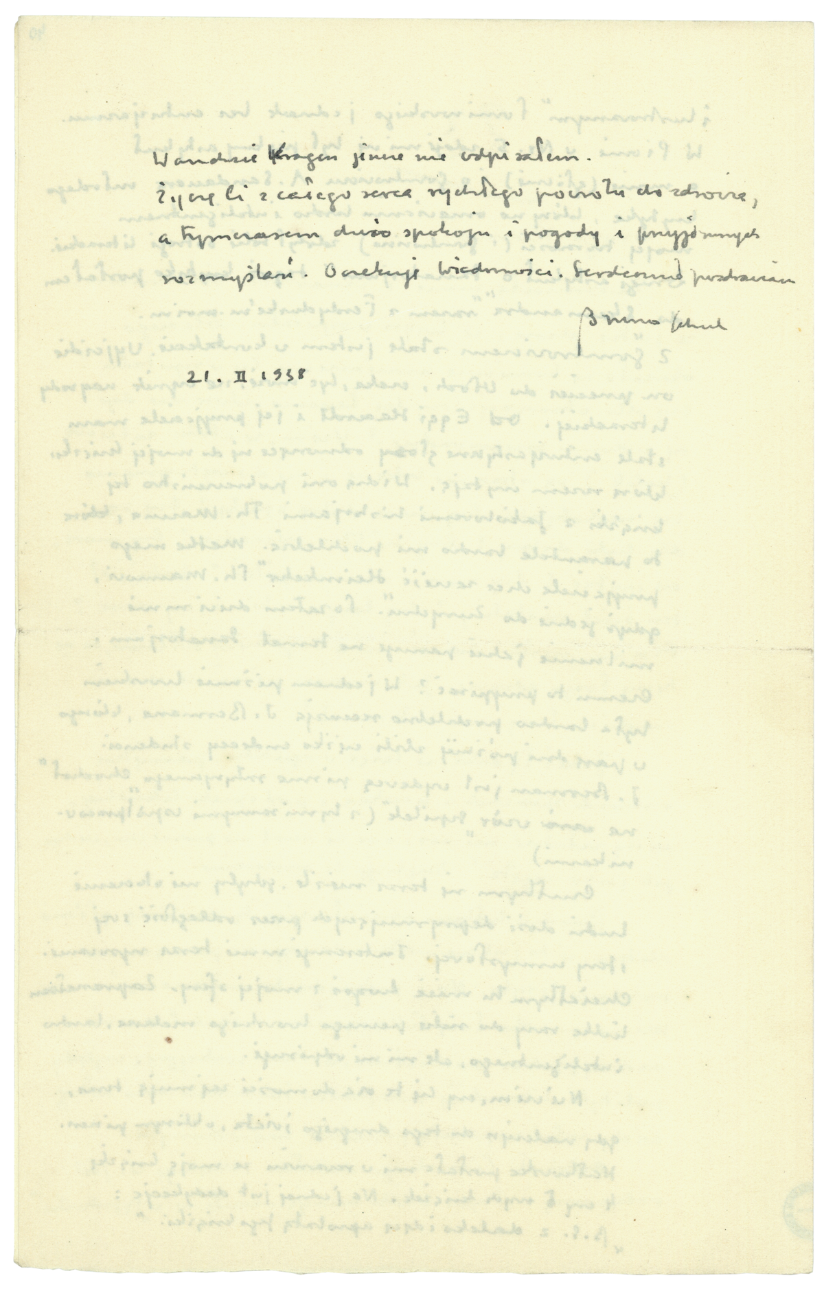 List Brunona Schulza do Romany Halpern z 21 lutego 1938_3