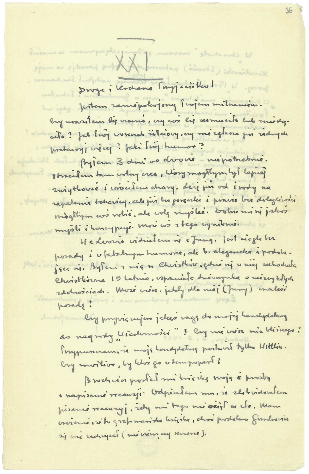 List Brunona Schulza do Romany Halpern z 6 lutego 1938_1