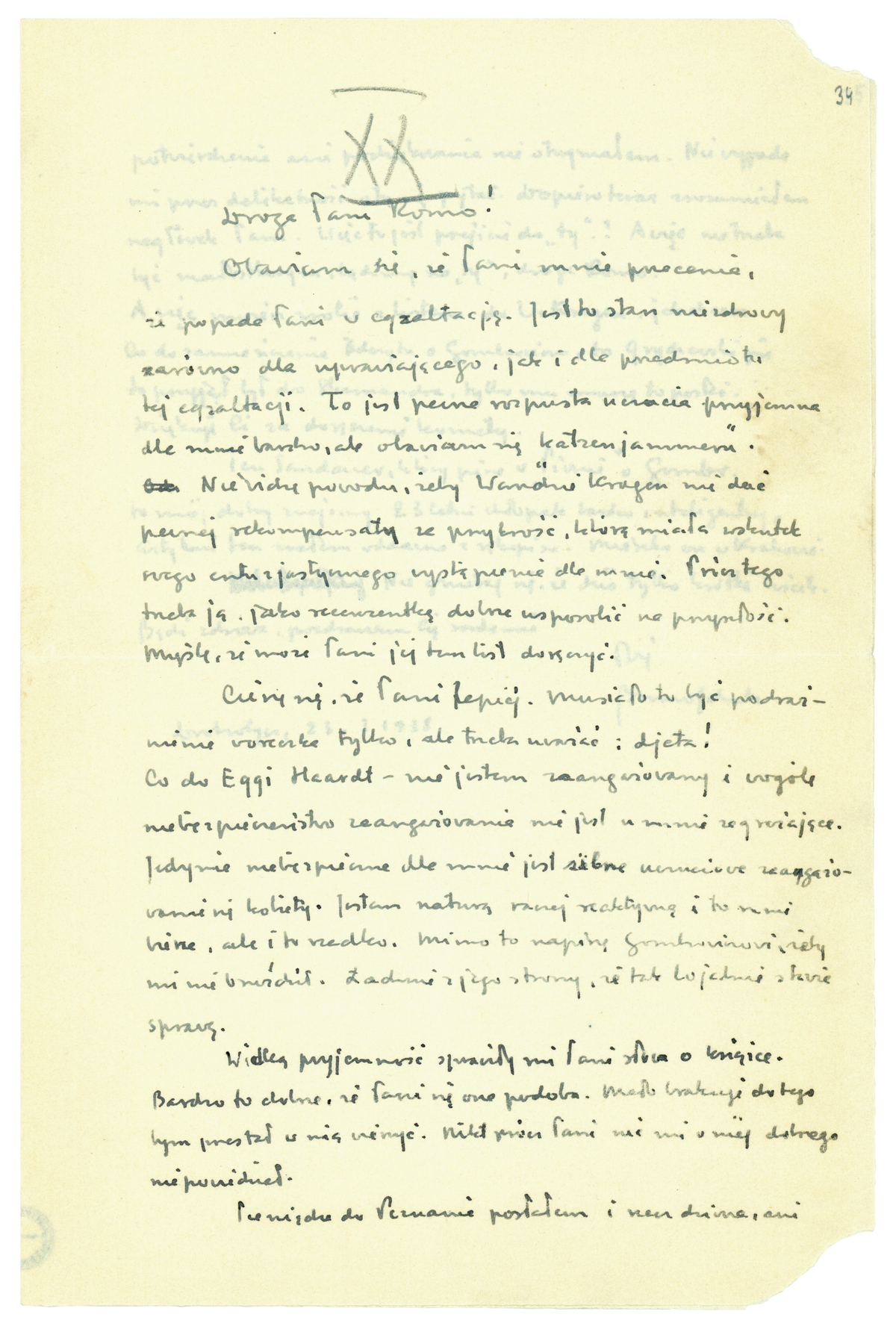 List Brunona Schulza do Romany Halpern z 23 stycznia 1938_1