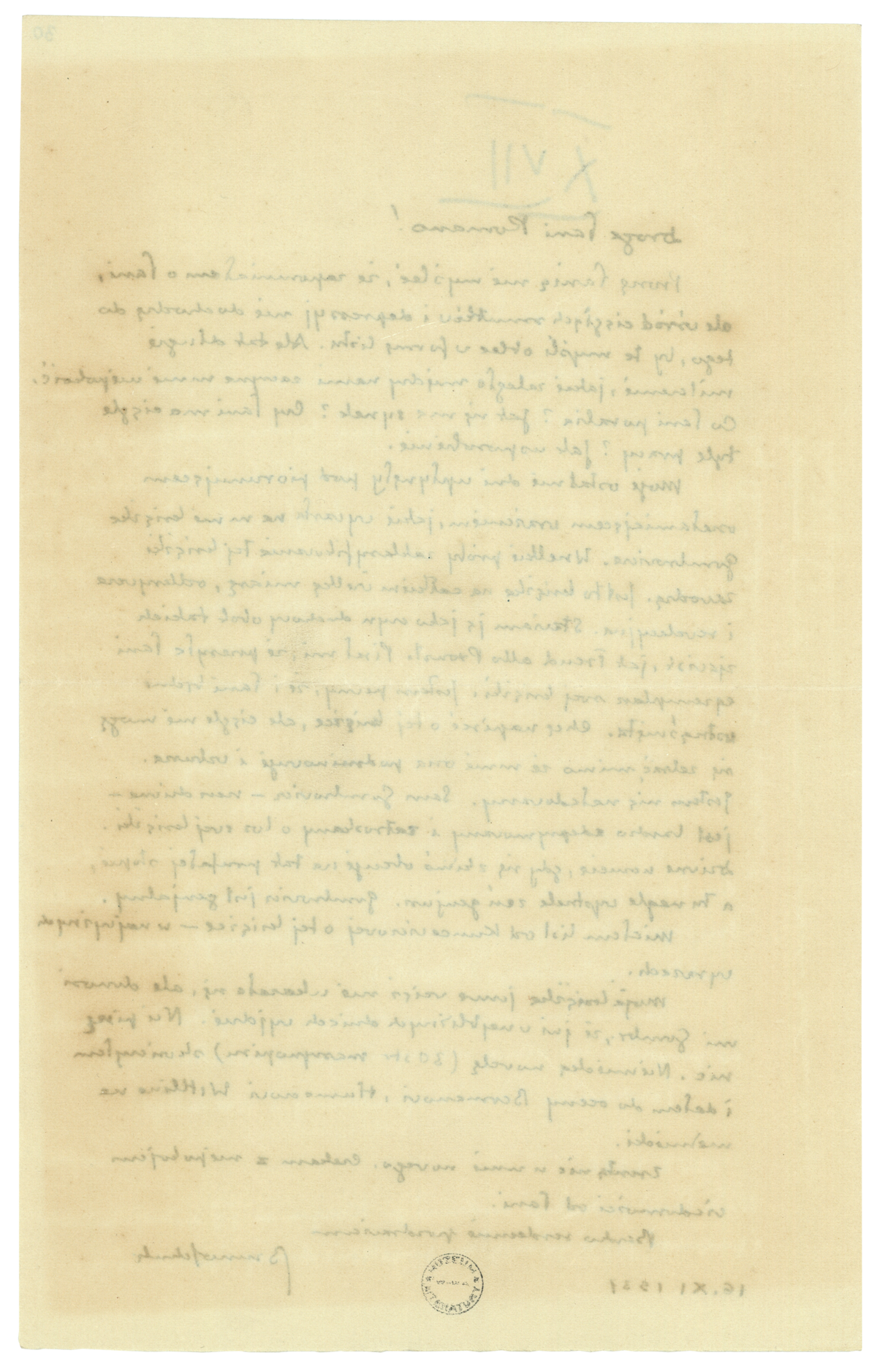 List Brunona Schulza do Romany Halpern z 16 listopada 1937_2