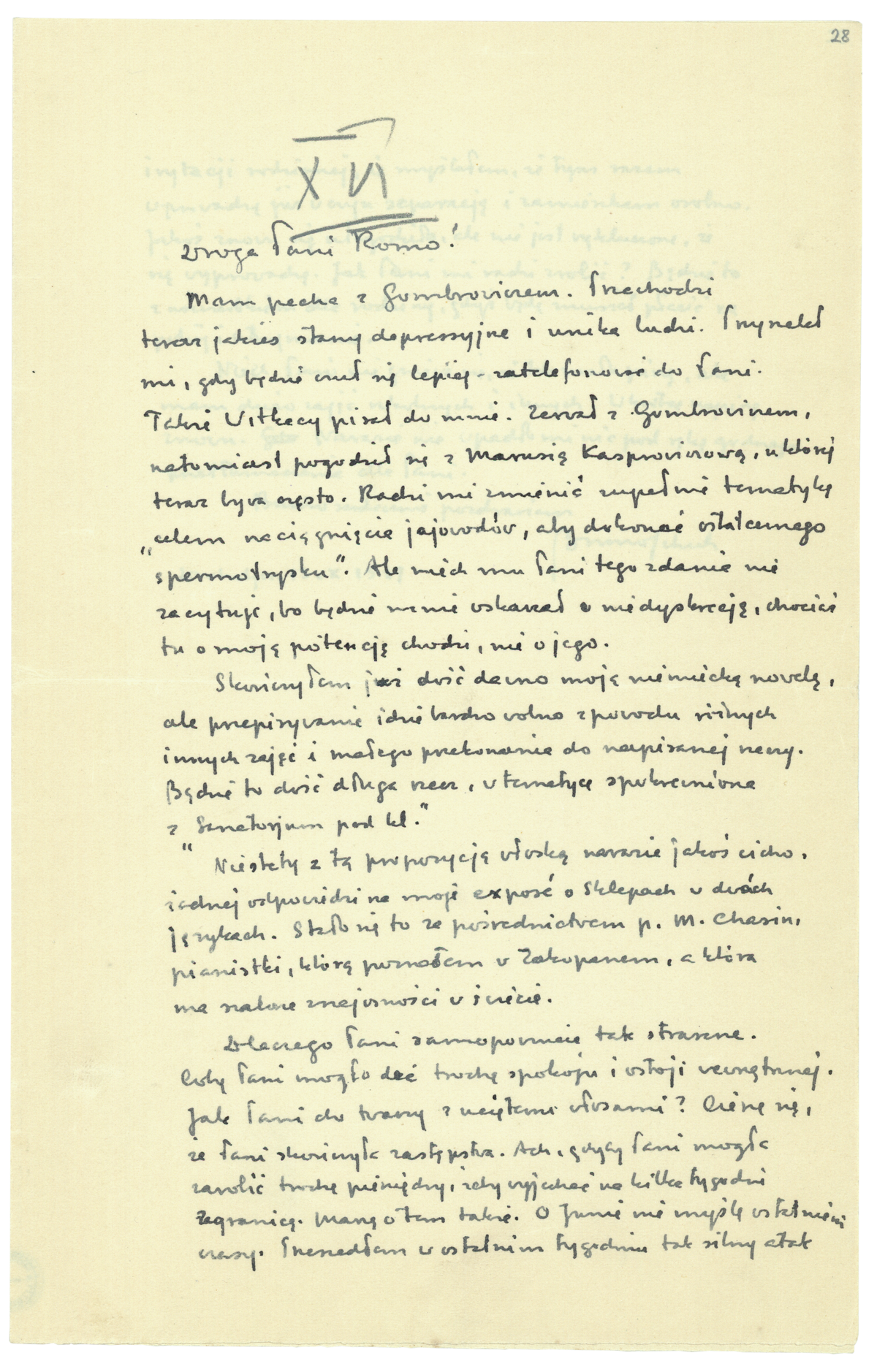 List Brunona Schulza do Romany Halpern z 13 października 1937_1