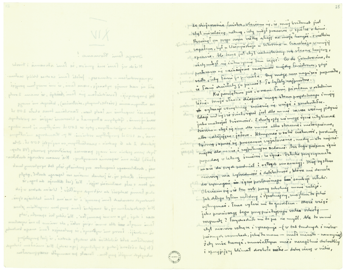 List Brunona Schulza do Romany Halpern 30 sierpnia 1937_2