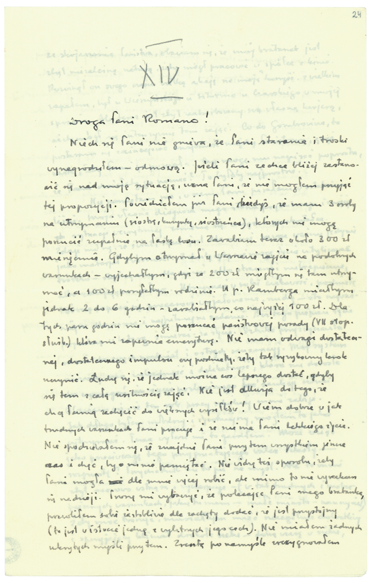 List Brunona Schulza do Romany Halpern 30 sierpnia 1937_1