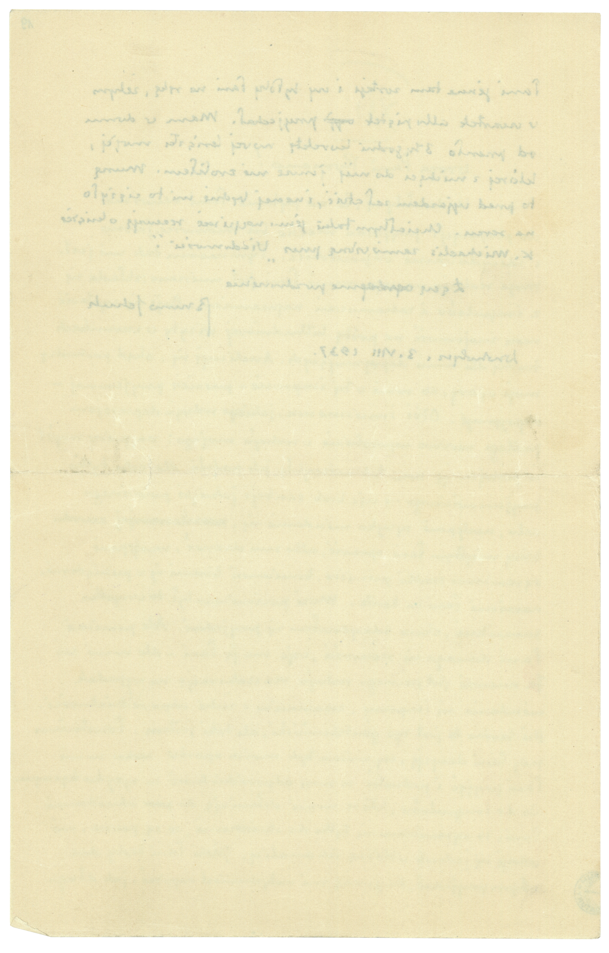 List Brunona Schulza do Romany Halpern z 3 sierpnia 1937_3