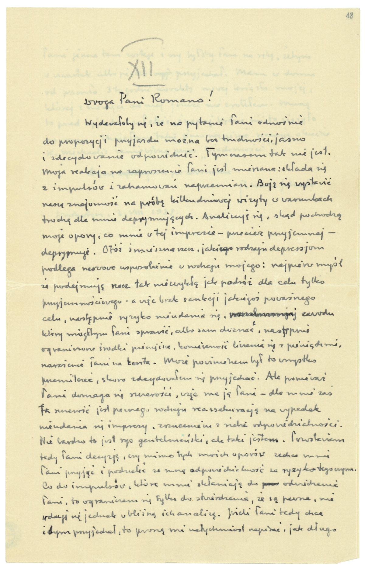 List Brunona Schulza do Romany Halpern z 3 sierpnia 1937_1